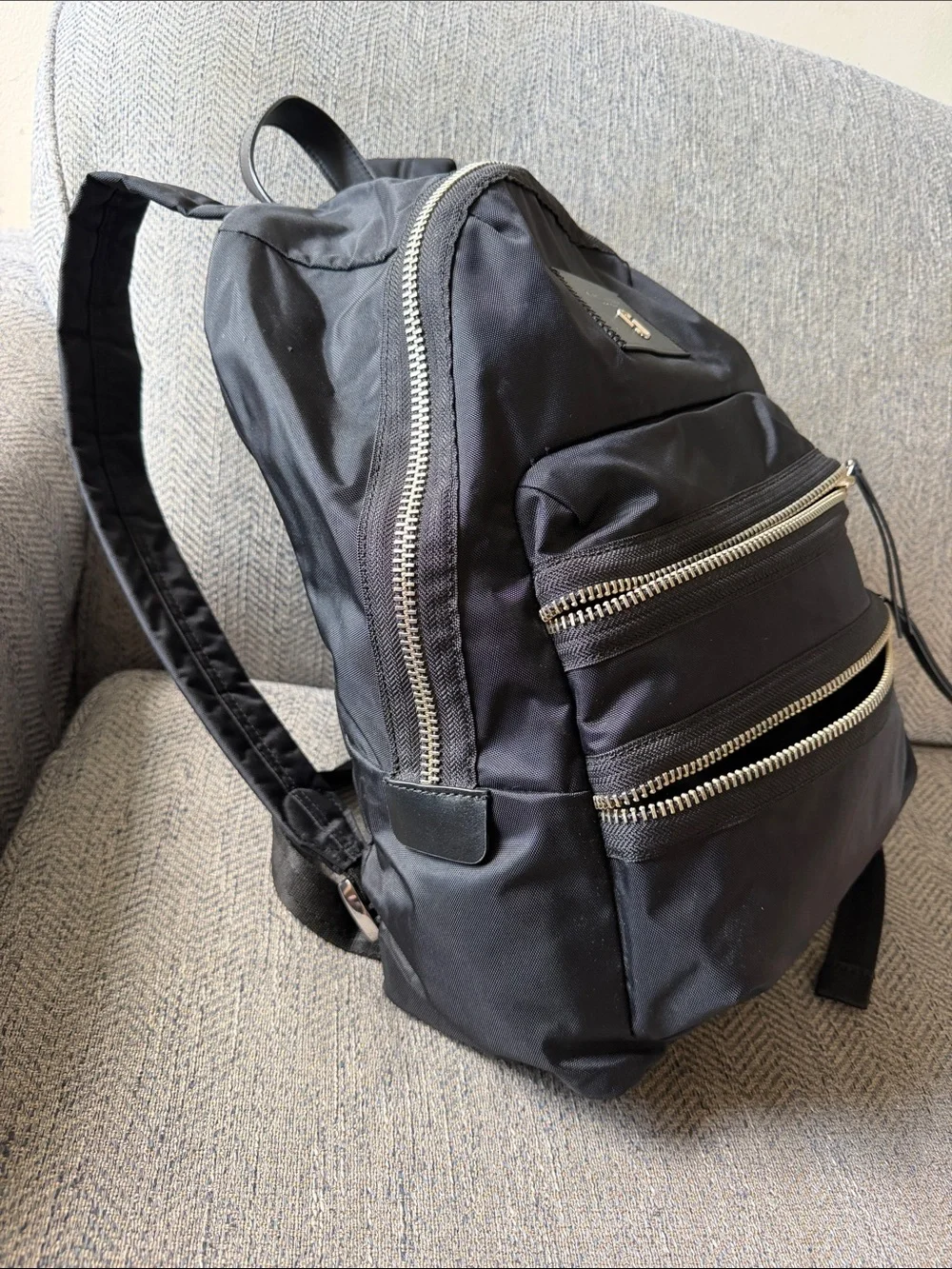 Marc Jacobs Black Nylon Biker Backpack
